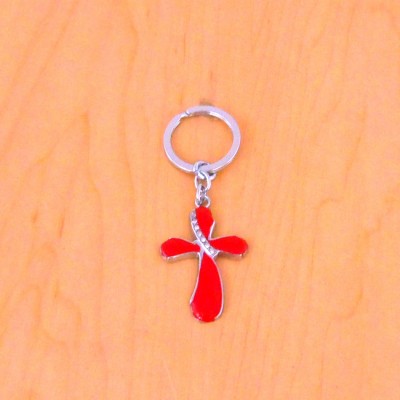 CH4014-RED CROSS KEY CHAIN HOLDER