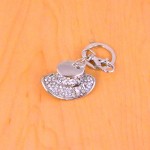 CH4016-HAT KEY CHAIN HOLDER / W CLEAR CRYSTAL