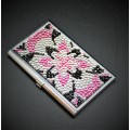 ST32104-FLR FLOWER CRYSTAL BUSINESS CARD HOLDER 