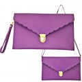 32755- 12 PIECE LEATHER CLUTCH / CROSS BODY / SHOULDER BAG (12 COLORS)