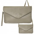 6014 - 12 PIECE SOFT LEATHER CLUTCH BAG (6 COLORS)