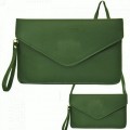 6014 - 12 PIECE SOFT LEATHER CLUTCH BAG (6 COLORS)