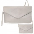 6014 - 12 PIECE SOFT LEATHER CLUTCH BAG (6 COLORS)