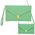 32755- 12 PIECE LEATHER CLUTCH / CROSS BODY / SHOULDER BAG (12 COLORS)