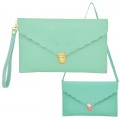 32755- 12 PIECE LEATHER CLUTCH / CROSS BODY / SHOULDER BAG (12 COLORS)