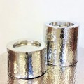 3540A - HAMMERED DESIGN CANDLE HOLDER LARGE 