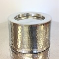 3540B - HAMMERED DESIGN CANDLE HOLDER MEDIUM 