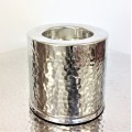 3541B-HAMMERED DESIGN CANDLE HOLDER MEDIUM 