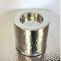 3541B-HAMMERED DESIGN CANDLE HOLDER MEDIUM 