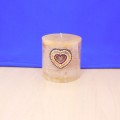 10029 HEART CANDLE PIN / MULTI COLOR CRYSTAL