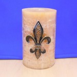 10033AM AMBER STONE LARGE FDL CANDLE PIN 