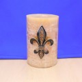 10033RD - RED STONE LARGE FDL CANDLE PIN