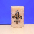 10033CL - CLEAR STONE LARGE FDL CANDLE PIN