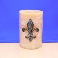 10033CL-SM - CLEAR STONE SMALL FDL CANDLE PIN 