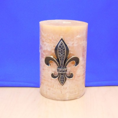 10003BL-SM - BLACK STONE SMALL FDL CANDLE PIN
