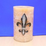 10033CL - CLEAR STONE LARGE FDL CANDLE PIN