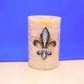 10033RD - RED STONE LARGE FDL CANDLE PIN