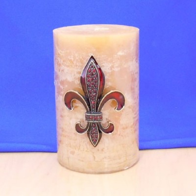 10033RD - RED STONE LARGE FDL CANDLE PIN