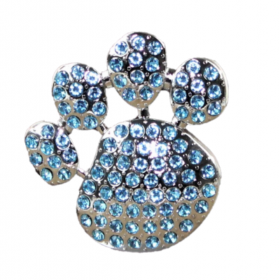 1016TQ - TURQUOISE STONE / PAW PRINT CANDLE PIN