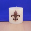 7002CL- BLACK STONE FDL COPPER CANDLE PIN 