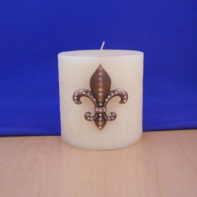 7002CL- BLACK STONE FDL COPPER CANDLE PIN 