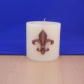 7002CL- BLACK STONE FDL COPPER CANDLE PIN 