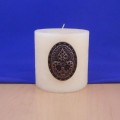7005BL- BLACK STONE CANDLE PIN