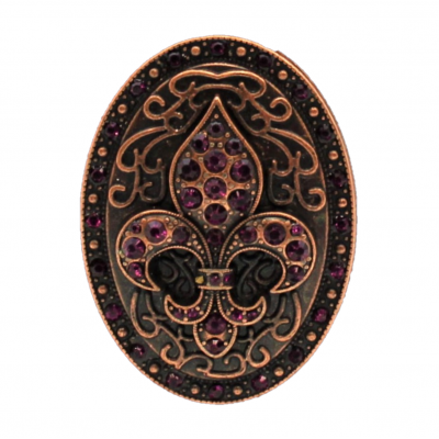 7005PL- PURPLE STONE CANDLE PIN