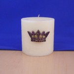7009PL-PURPLE STONE CROWN CANDLE PIN