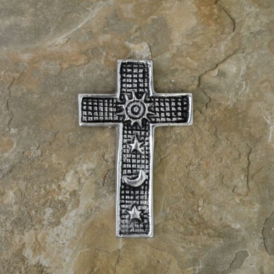 30074- ALUMINIUM WALL CROSS SMALL