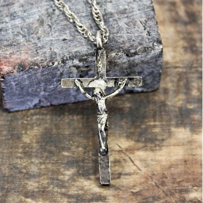 NK12134 - ANTIQUE CROSS CHAIN NECKLACE - 29"