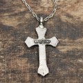 NK12138 - ANTIQUE CROSS CHAIN NECKLACE - 29"