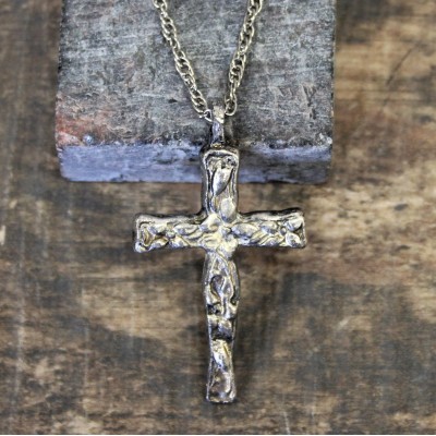 NK12118 - ANTIQUE CROSS CHAIN NECKLACE - 29"