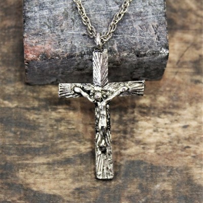 NK12119 - ANTIQUE CROSS CHAIN NECKLACE - 29"