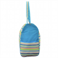 180582-MULTI STRIPES DESIGN TRAVEl,BEACH OR SHOPPING TOTE W/POCKETS