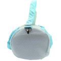 9071S-AQUA SEER SUCKER DUFFLE BAG