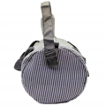 9071S-GREY SEER SUCKER DUFFLE BAG