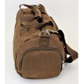9168 - BROWN  CANVAS DUFFLE BAG
