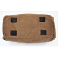 9168 - BROWN  CANVAS DUFFLE BAG