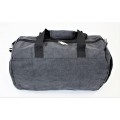 9168 - BLACK  CANVAS DUFFLE BAG