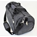 9168 - BLACK  CANVAS DUFFLE BAG