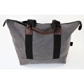 9147 - GREY CANVAS DUFFLE BAG