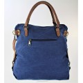 9190 - BLUE CANVAS DUFFLE BAG