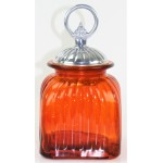 40001 AMBER SMALL SINGLE CANISTER WITH LID