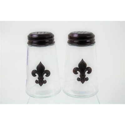 600020COP-CLR - 2PC. SALT-PEPPER SHAKER CLEAR(COP)