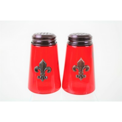 600020COP-RED- 2PC. SALT-PEPPER SHAKER RED(COP)