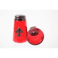 600020COP-RED- 2PC. SALT-PEPPER SHAKER RED(COP)