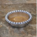 51082 BEADED WINE COASTER / CANDLE HOLDER