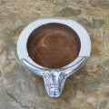 22667 LONGHORN WINE COASTER / CANDLE HOLDER