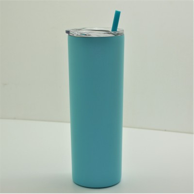 500390- AQUA 20OZ SKINNY STAINLESS STEEL TUMBLER